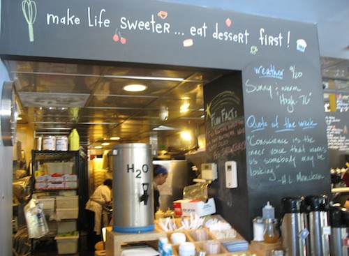 Coffee area at Flour Bakery +