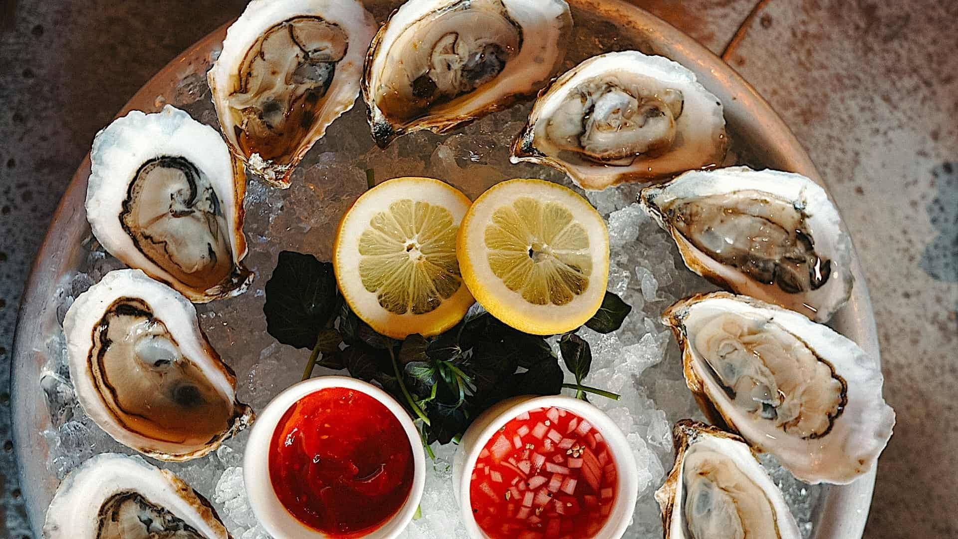 Raw oysters at The Berkeley - part of their Valentine's Day dinner - Photo courtesy of Hotel AKA Back Bay