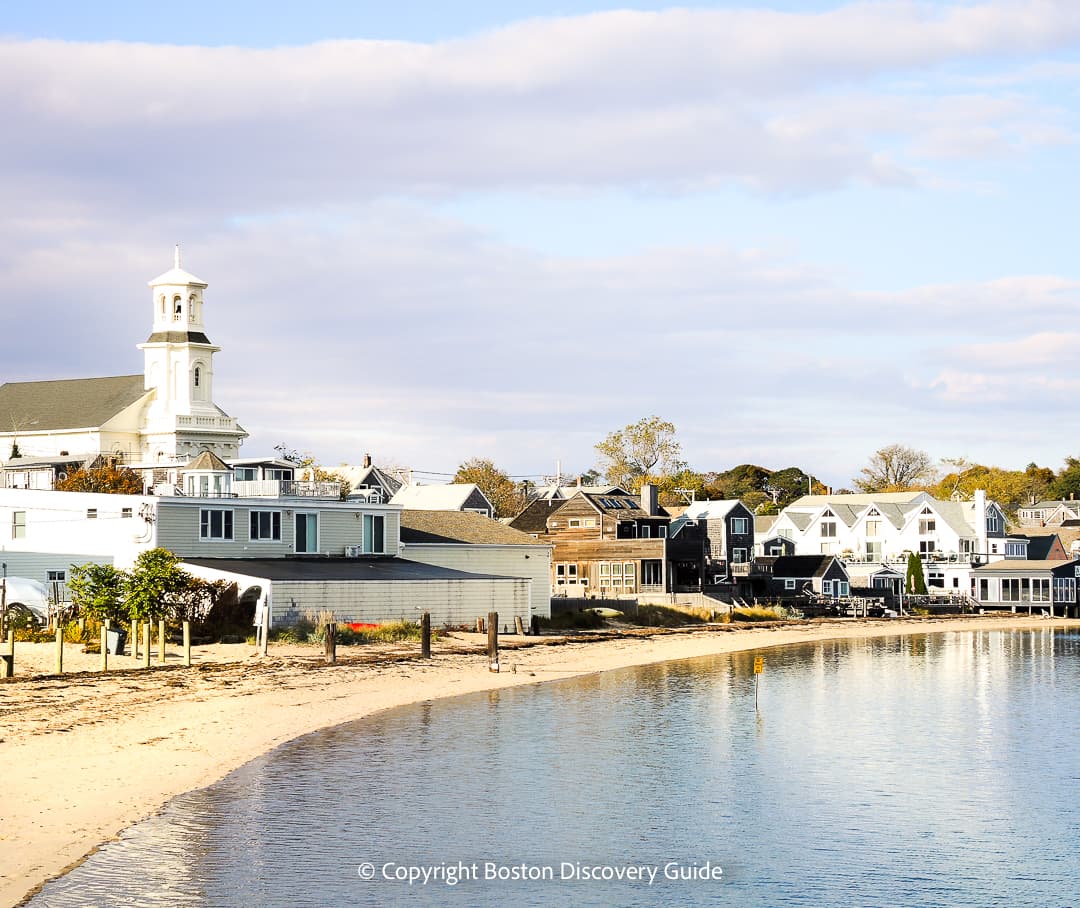 Cape Cod village and beach