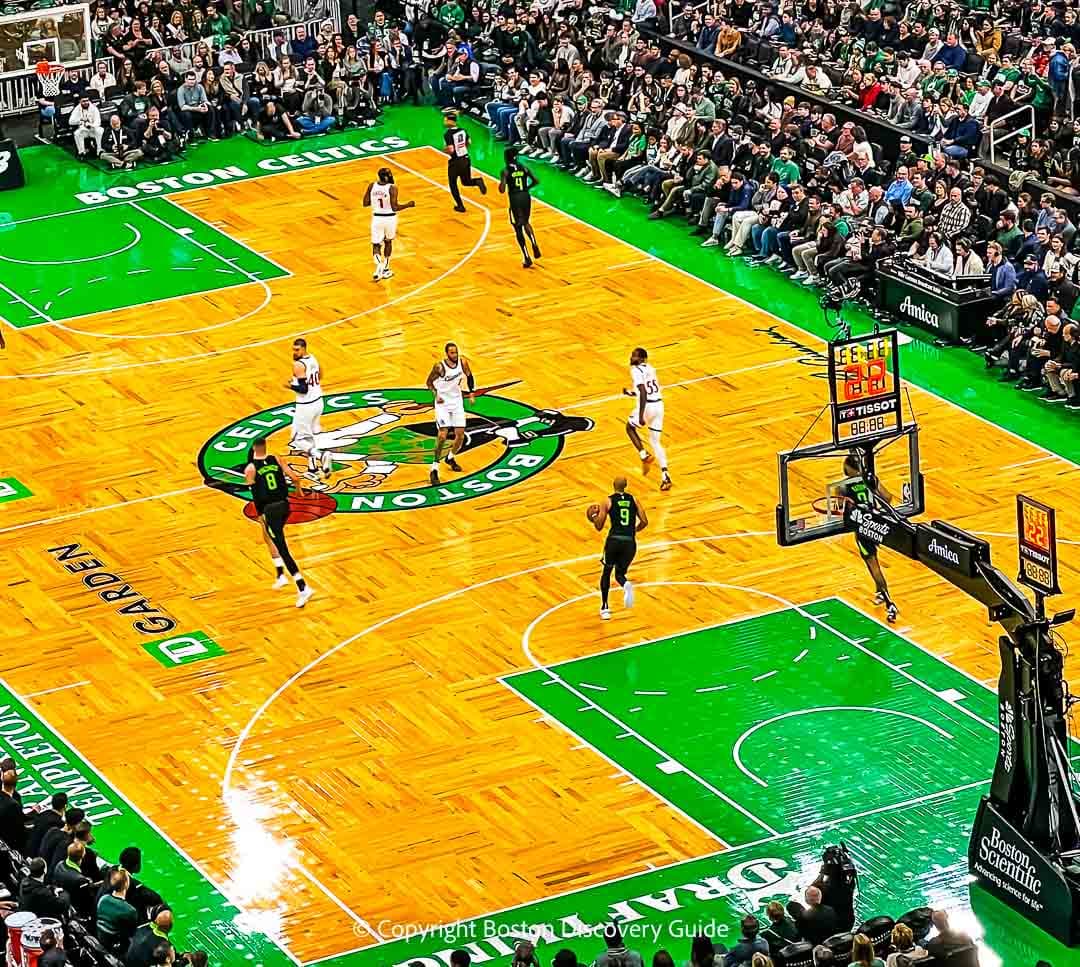 Boston Celtics playing at TD Garden 