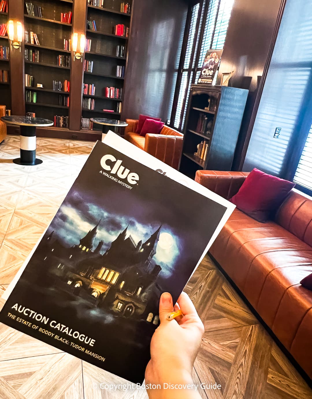 A catalog of clues given to participants in Clue: A Walking Mystery