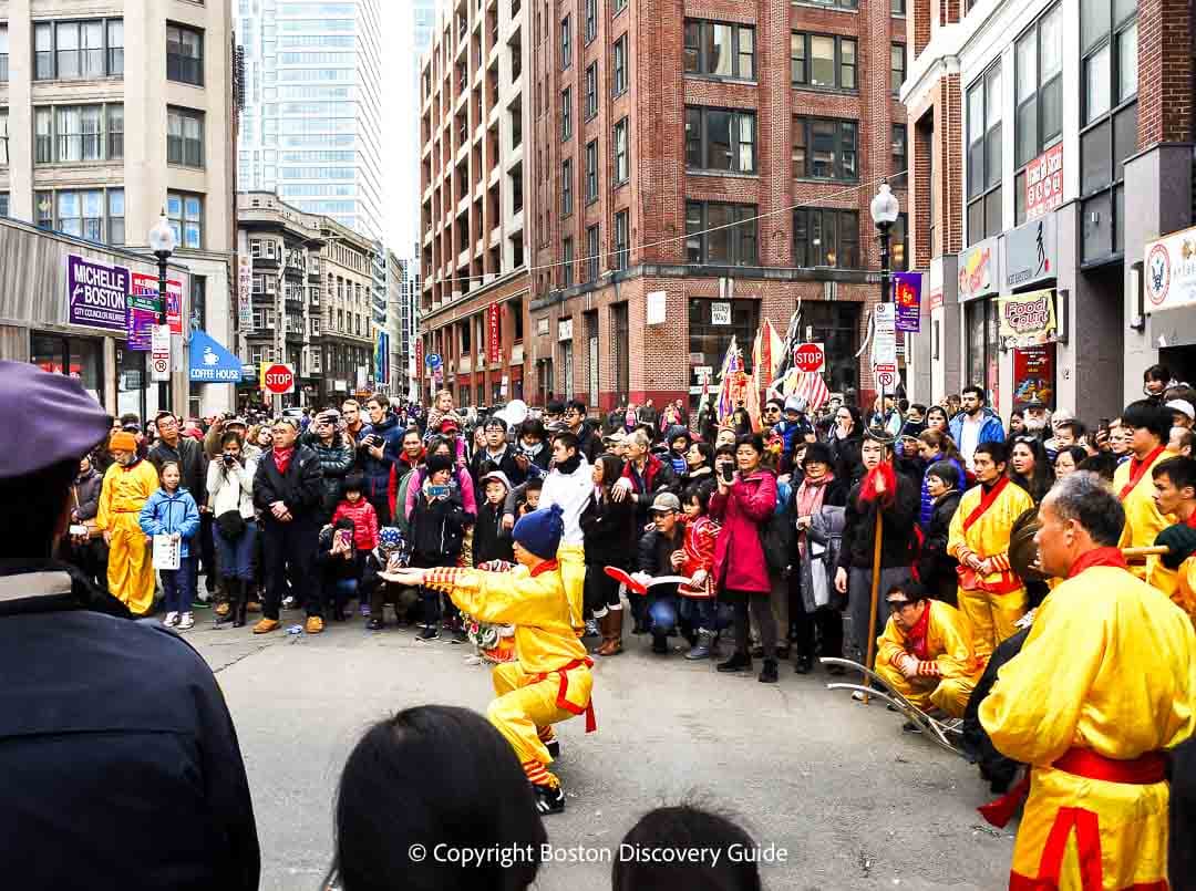 Martial Arts demo during the CNY parade