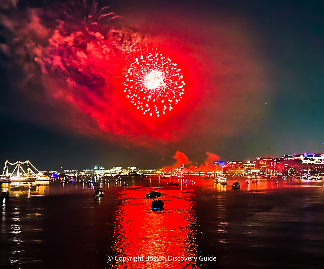 Fireworks over the Charles River