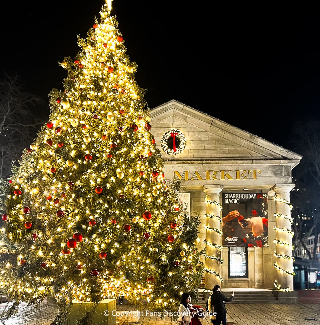 Christmas tree at Faneuil Marketplace