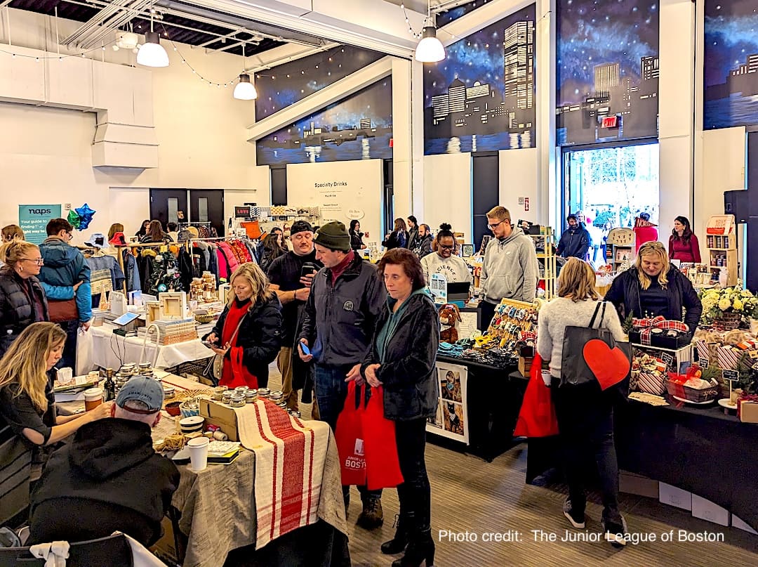 Winter Market at the Junior League of Boston headquarters on Newbury Street - Photo credit: The Junior League of Boston