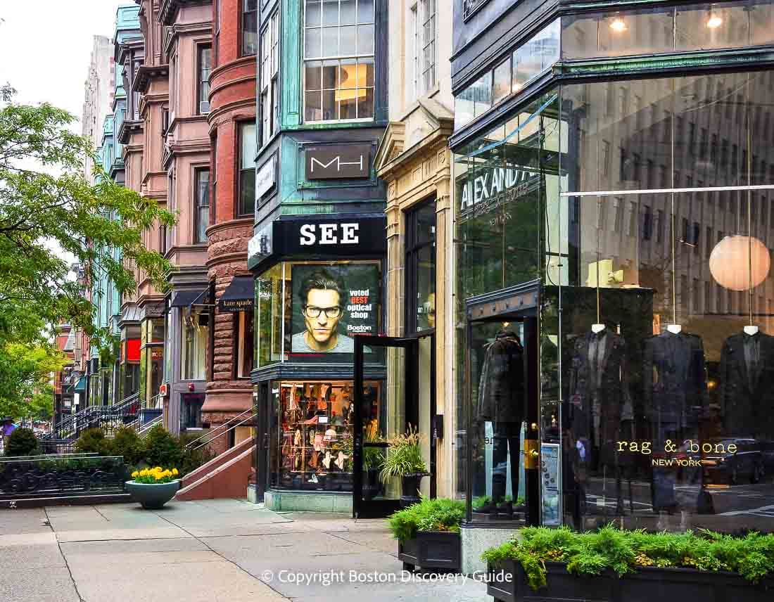 Rag & Bone, nestled among Newbury Street's historic brownstones