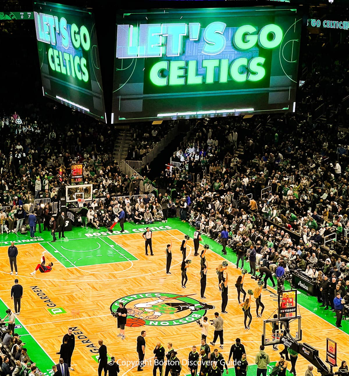 Boston Celtics playing at TD Garden 