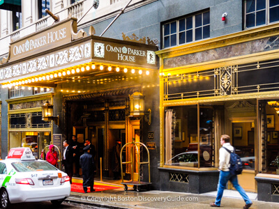 Historic Omni Parker Hotel in Boston