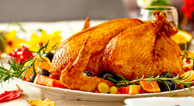 Enjoy turkey dinner at a Boston restaurant