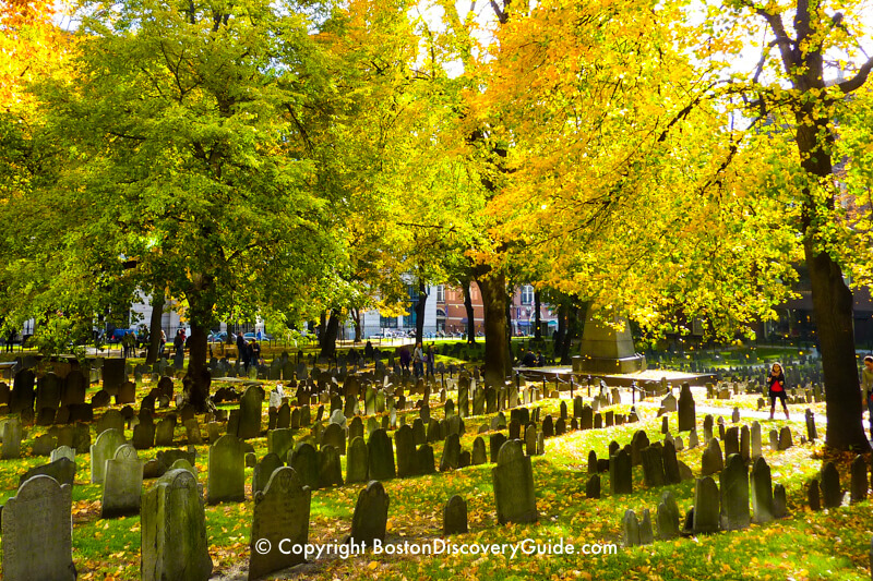 Granary Burying Ground - Freedom Trail - Boston Discovery Guide