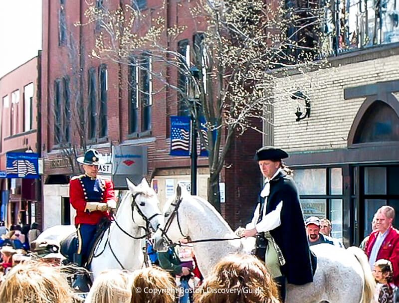 Reenactment of Paul Revere's ride