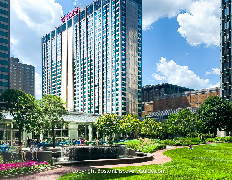 Boston Marriott Long Wharf, located on Boston Harbor next to Long Wharf