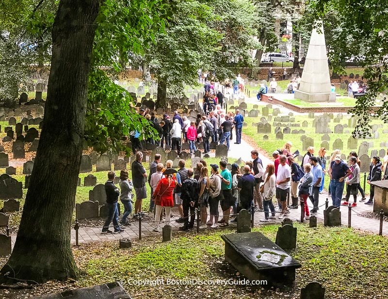 Founding Fathers in the Granary Burying Ground in Boston