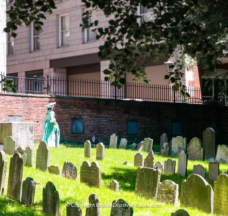 Founding Fathers in the Granary Burying Ground in Boston